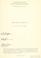Cover of: Diffraction by a side slit