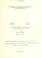 Cover of: A simplified description of spherical and cylindrical blast waves.