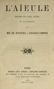 Cover of: aïeule: drame en cinq actes et six tableaux