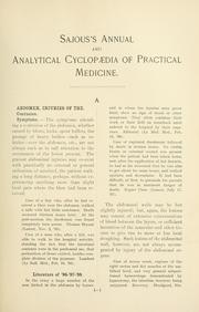 Cover of: Annual and analytical cyclopedia of practical medicine