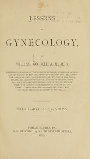 Cover of: Lessons in gynecology.