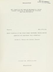 Cover of: Exact solution of the first-order perturbed Percus-Yevick equation for K. Percus and Sheldon Shanack. by Jerome K. Percus