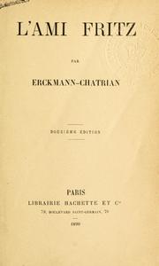 Cover of: L' ami Fritz