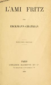 Cover of: L' ami Fritz by Emile Erckmann