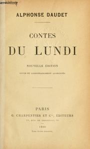 Cover of: Contes du lundi. by Alphonse Daudet