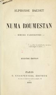 Cover of: Numa Roumestan by Alphonse Daudet