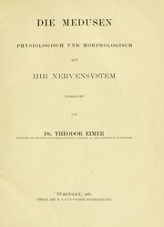Cover of: Die Medusen by Gustav Heinrich Theodor Eimer