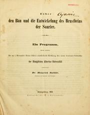 Ueber den Bau und die Entwickelung des Brustbeins der Saurier .. by Heinrich Rathke