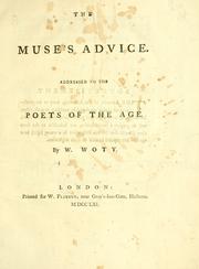 Cover of: The muse's advice. by Woty, William