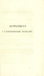 Cover of: Suppl©ment © l'Ichthyologie fran©aise by J. N. Vallot