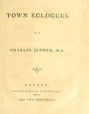 Cover of: Town eclogues.