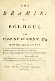 Cover of: Bramin: an eclogue.  To Edmund Nugent, Esq