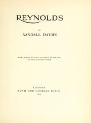Cover of: Reynolds