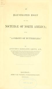Cover of: An illustrated essay on the Noctuidae of North America: with "A colony of butterflies."