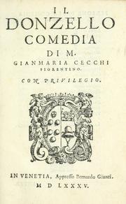 Il donzello by Giovanni Maria Cecchi