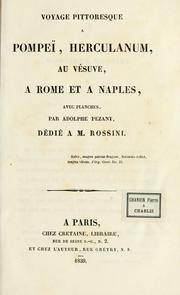 Cover of: Voyage pittoresque à Pompeï, Herculanum, au Vésuve, à Rome et à Naples: avec planches