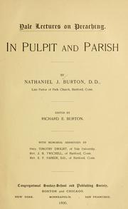 Cover of: In pulpit and parish