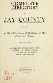 Cover of: Jay County, Indiana, rural directory. by 
