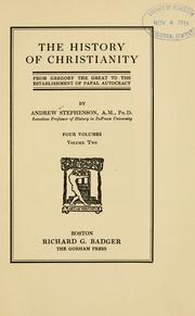 Cover of: history of Christianity ...