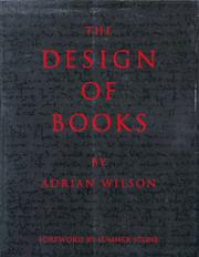 Cover of: The design of books