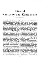 Cover of: A History of Kentucky and Kentuckians: The Leaders and Representative Men in ...