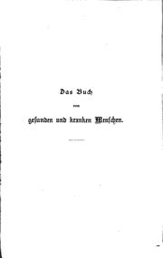 Cover of: Das Buch vom gesunden und kranken Menschen: apolinarius Von Laodicea Pts 30