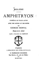 Cover of: Amphitryon: comédie by Molière