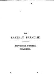 Cover of: The Earthly Paradise: A Poem by William Morris