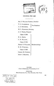 Cover of: Bulletin of the Geological Society of America: index to volumes 51 to 60