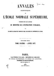 Cover of: Annales scientifiques de l'École normale supérieure by École normale supérieure (France), École normale supérieure (France)