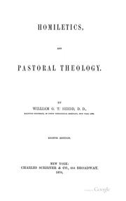 Cover of: Homiletics, and Pastoral Theology ...