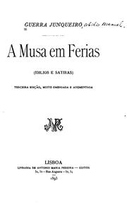Cover of: A musa em ferias (idilios e satiras)