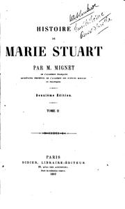Cover of: Histoire de Marie Stuart