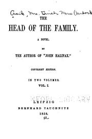 Cover of: The Head of the Family: A Novel by Dinah Maria Mulock Craik, Craik