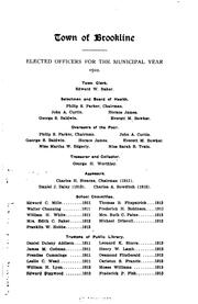 Cover of: Annual Report of the Town Officers ... and the Town Records by Brookline (Mass.), Brookline (Mass.). Public Library.