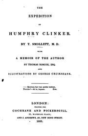 The Expedition of Humphry Clinker: With a Memoir of the Author by Thomas Roscoe