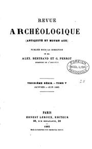 Cover of: Revue archéologique by Societe francaise d 'archeologie classique