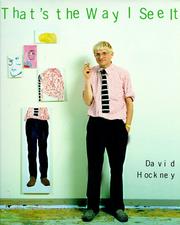 Cover of: That's the way I see it by David Hockney
