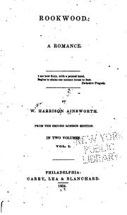 Cover of: Rookwood: A Romance by William Harrison Ainsworth