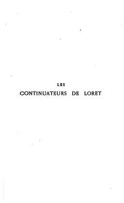 Les continuateurs de Loret [i.e. of his Muze historique] lettres en vers de La Gravette de ... by Jean Loret, La Gravette de Mayolas