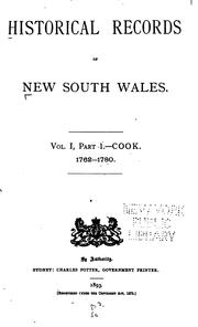 Cover of: Historical Records of New South Wales