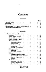 Proceedings [of The] Annual Business Meeting by State Historical Society of Wisconsin