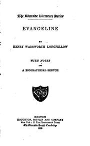 Cover of: Evangeline by Henry Wadsworth Longfellow