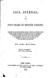 Cover of: Jail journal, or, Five years in British prisons