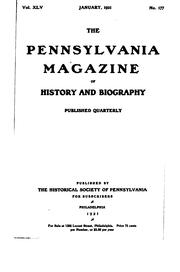 Cover of: The Pennsylvania Magazine of History and Biography: PMHB. by Historical Society of Pennsylvania.