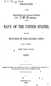 Cover of: Register of the Commissioned and Warrant Officers of the United States Navy and Marine Corps and ... by United States. Navy Dept., United States Bureau of Naval Personnel , United States. Navy Dept.