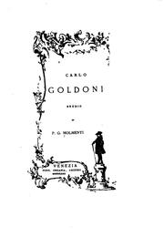 Cover of: Carlo Goldoni