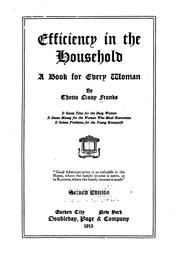Cover of: Efficiency in the Household: A Book for Every Woman