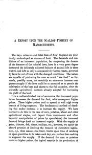 Cover of: A Report Upon the Scallop Fishery of Massachusetts: Including the Habits ... by David Lawrence Belding, Massachusetts , Commissioners on Fisheries and Game