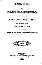Cover of: Historia general de Real Hacienda